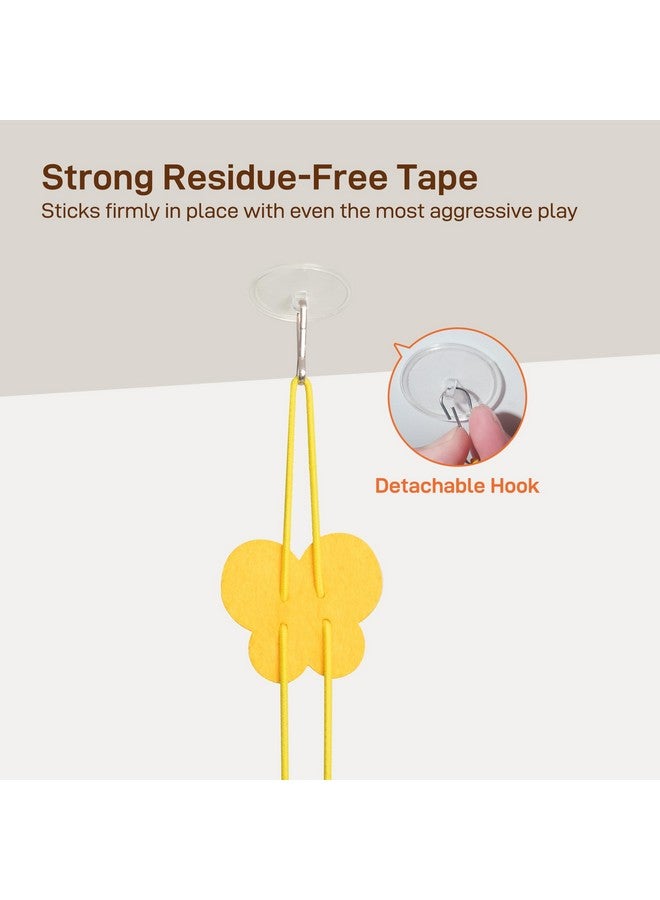 Potaroma Interactive Cat Feather Toys 5 Pcs, Cat Teaser Retractable Hanging Indoor Kitten Play Chase Exercise, Mental Physical Stimulation for All Breeds and Species - Image 5