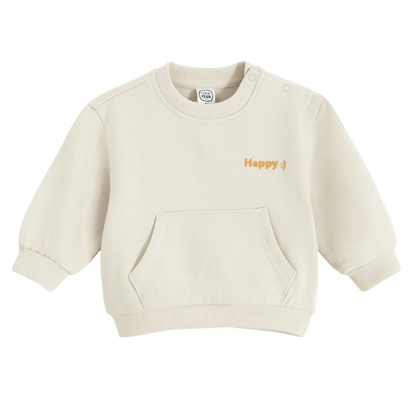 Cool Club LIGHT BEIGE COTTON, POLYESTER SWEATSHIRT
