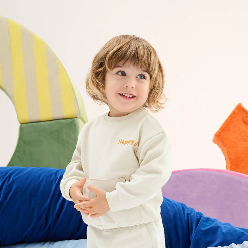 Cool Club LIGHT BEIGE COTTON, POLYESTER SWEATSHIRT