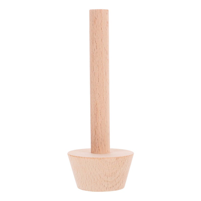Wooden Egg Tart Mold Pastry Tamper Large Size Baking Tool for Home Bakery - Image 2