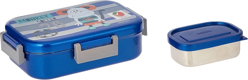 Milton صندوق تيفين من ميلتون مصنوع من الفولاذ المقاوم للصدأ مع حاوية محكمة الإغلاق - Image 1