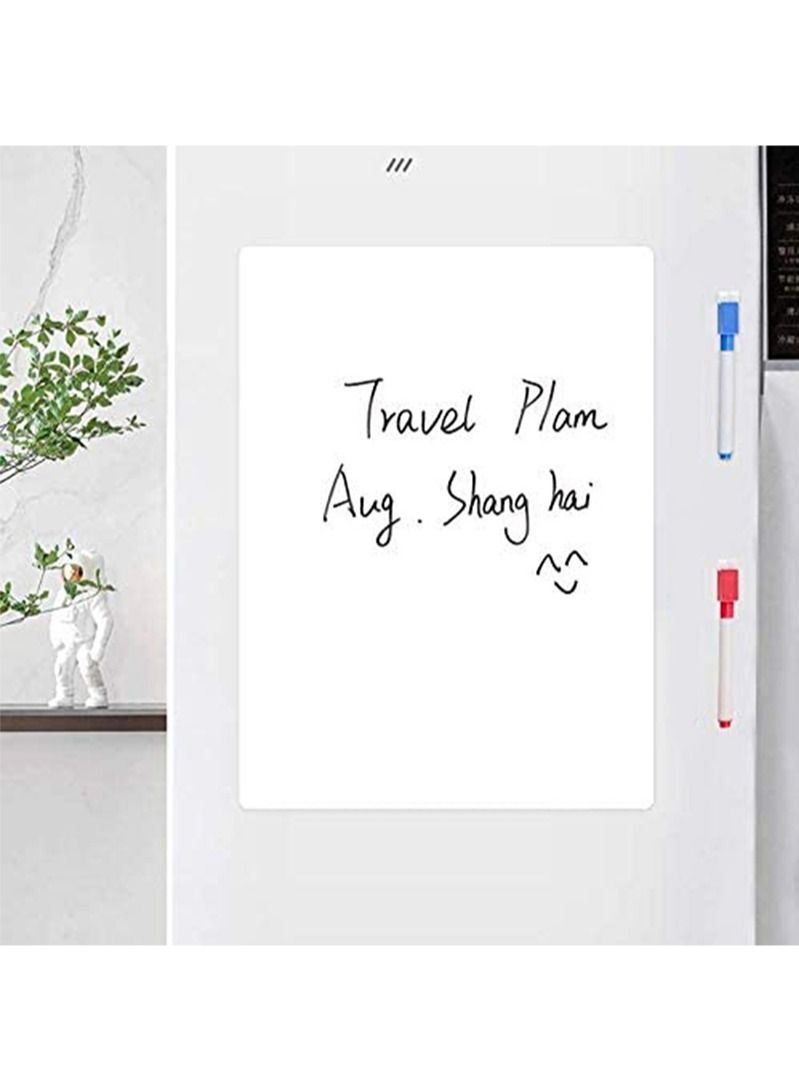 Aikanbo Whiteboard Magnetic Dry Erase Board Self Adhesive with 3 Pens and 1 Board Eraser，for Any Smooth Surface with New Stain Resistant Technology,Home Kitchen Fridge Shopping List and Office Notice Board - Image 3