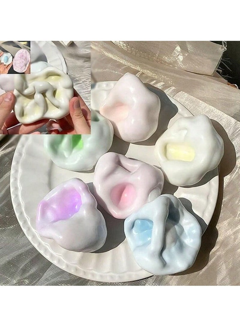 4 Pcs Mochi Squishy Rice Ball Toys – Soft, Slow Rebound & Moldable Stress Relief Toy for Kids, Teens & Adults – Kawaii Fruit-Themed Fidget Toy for Anxiety, Sensory Play & Creative Squeeze – Ideal Gift & Party Favor - Image 2