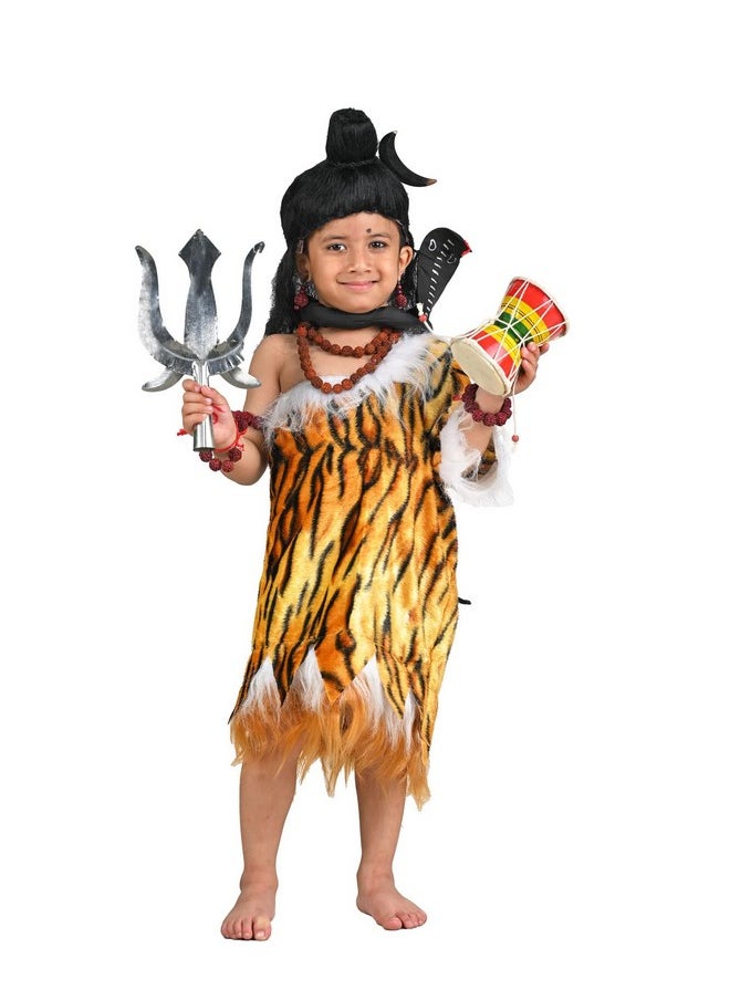 BookMyCostume BookMyCostume Lord Shiva Shankar Bhagwan Hindu God Kids & Adults Fancy Dress Costume - Premium 8-10 years  - Image 1