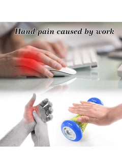 KIIUMI Foot Massage Roller Pain Relief Massager Relieve Plantar Fasciitis Heel Foot Arch Pain Relax Shoulder Back Foot Hand Foot Recovery Massage Roller Plantar Yoga Heel Arch Pain Relief Therapy  - Image 4