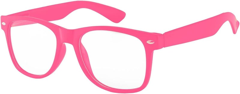OWL Kids Clear Lens Glasses UV Protection for Children, Colorful Frames Fun Pretend Play Eyewear Non Prescription - Image 1