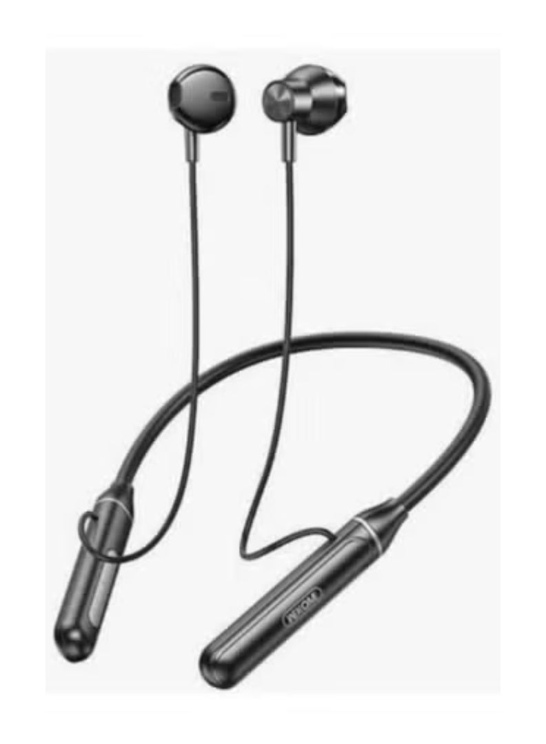 WEKOME WG-05 Neckband Wireless Earphones | Bluetooth 5.3 Magnetic Sports Headset with Deep Bass Sound | Noise Reduction Mic for Clear Calls | Long Battery Life | Lightweight, Flexible & Sweat-Resistant Design for Daily Workout & Travel – Black - Image 2
