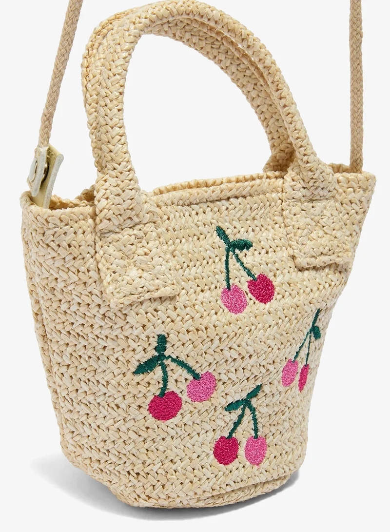 ماتلان Girls Natural Cherry Bucket Bag
