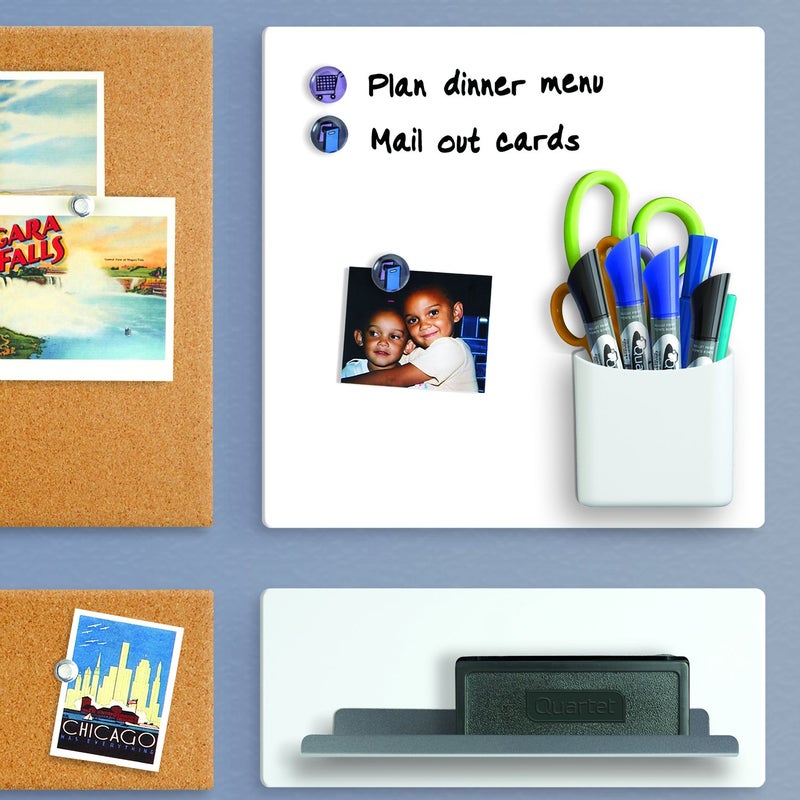 Quartet حامل أقلام رصاص وأقلام مغناطيسي من كواترت، أسود (48120-BK) - Image 4