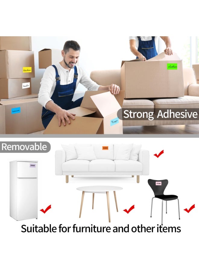 30 (480pcs) Macaron Color Label Stickers, 3 * 1.5cm Rectangular Mobile Labels For Boxes, 4 Color Mobile Stickers - Image 4