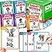QUOKKA 520 Sight Words Flash Cards for Kids 5 Levels from PreK to 3rd Grade Bold Font Jumbo Size Dry Erase ColorCoded Cards with Rings for Sorting Based on Dolch Fry Word Lists - Image 2