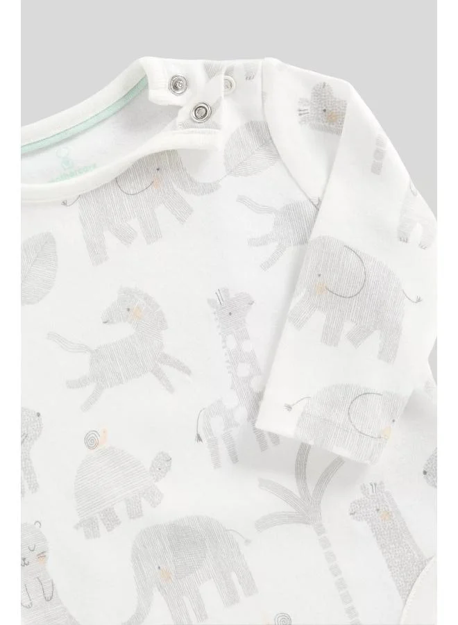 mothercare My First Waffle Dungarees and Bodysuit Set