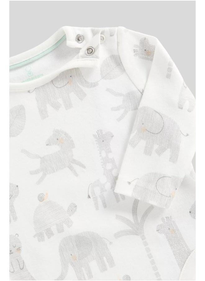 mothercare - My First Waffle Dungarees and Bodysuit Set - Image 1