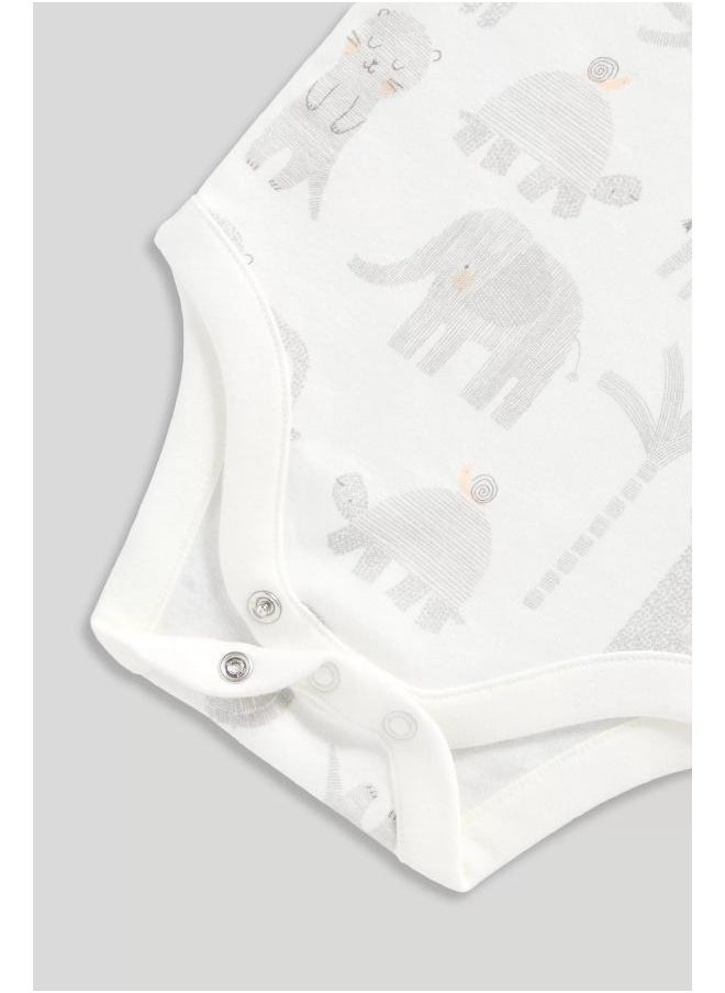 mothercare - My First Waffle Dungarees and Bodysuit Set - Image 1
