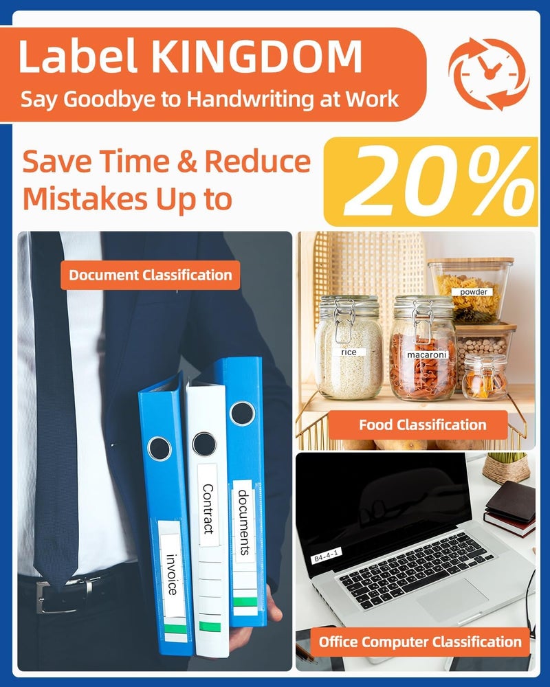 لايبل كينجدوم شريط ملصقات بديل متوافق مع طابعة Brother Tze-231 Tze231 P Touch، 12 مم، 0.47 بوصة، أبيض مغلف، Tz-231 لطابعات P touch، Pt-D210، Pt-H110، Pt-D400Ad، Pt-P710Bt، عبوة من 6 قطع - Image 5