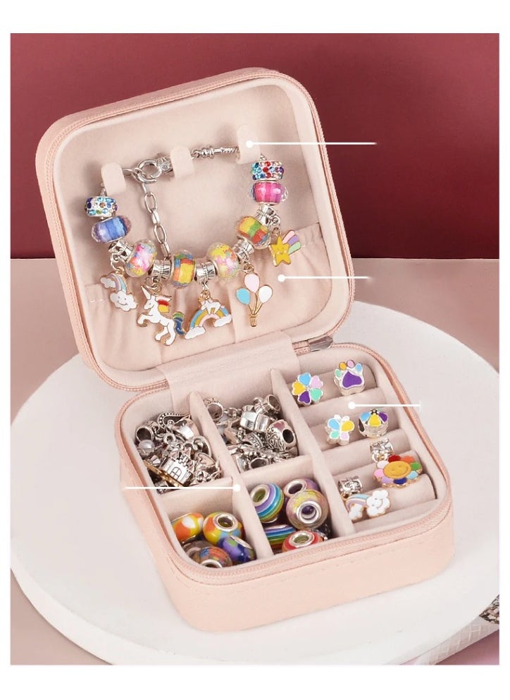 dreamons link DIY Girls Beads Jewelry Making Kit Arts Crafts Gifts Set With Portable Bracelet Organizer Box  - Image 5