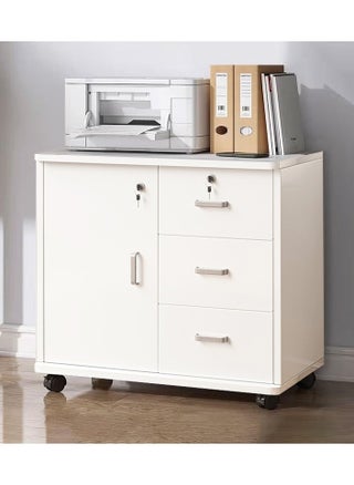Wood File Cabinet with Lock Mobile Lateral Filing Cabinet, Printer Stand with Open Storage Shelves for Home Office, White - pzsku/Z127DF4F19CB0512C7A86Z/45/_/1699497683/8ef766a1-fe34-4fc0-a0d5-eff6b9d5c227
