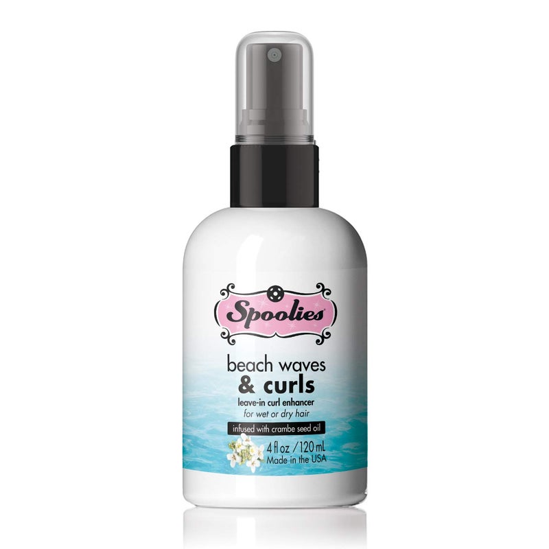 Spoolies Beach Waves  Curls Leavein Curl Enhancer  for wet or dry hair treatment with essential oils Safe for colortreated hair Condensed Made in USA