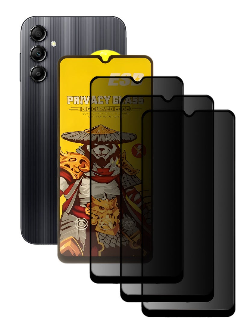 ESD 3 Pieces Tempered Dustproof Glass Screen Protector Compatible For Samsung Galaxy A14 - Image 1