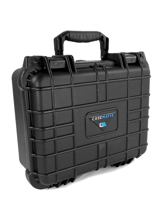 CASEMATIX Waterproof Toploaders Storage Box Fits 315 3" X 4" 35Pt Rigid Card Holders For Trading Cards & Sports Cards Or 65 One Touch Magnetic Cases Rugged Airtight Toploader Case With Travel Handle  - Image 4
