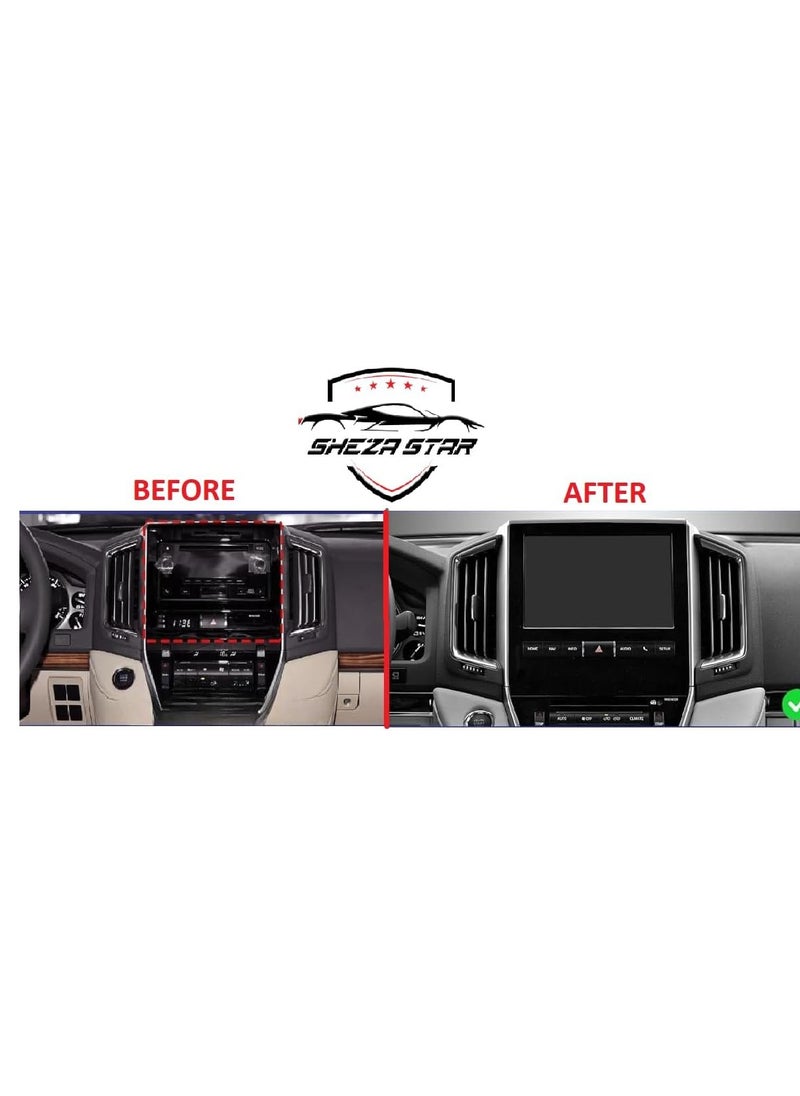SHEZA STAR Android Car Stereo for Toyota Land Cruiser VXR 2016-2021 6GB RAM 128GB ROM Support SIM Card, Carplay, Mirror Link Wi-Fi BT, Radio GPS Navigation, 9 Inch IPS Touch Screen with AHD Camera Included  - Image 2