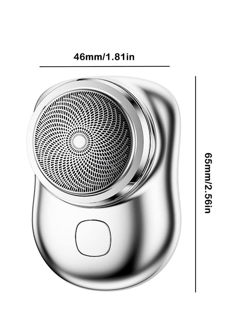 ELTRAZONE USB Mini Shaver Pocket Portable Electric Shaver, 2023 New Travel Electric Razor Round Shaving Machines for Men, Wet Dry Magic Rechargeable Mini Shavers Mens Electric Razors for Shaving Face (Black) - Image 5