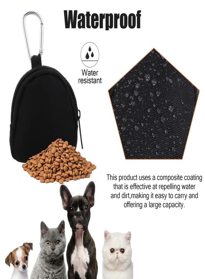 Matwsec 2 PCS Dog Treat Pouches for Pet Training Black Portable Dogs Treats Bag for Travel Outdoor Use Reusable Dogs Treats Container - Image 5