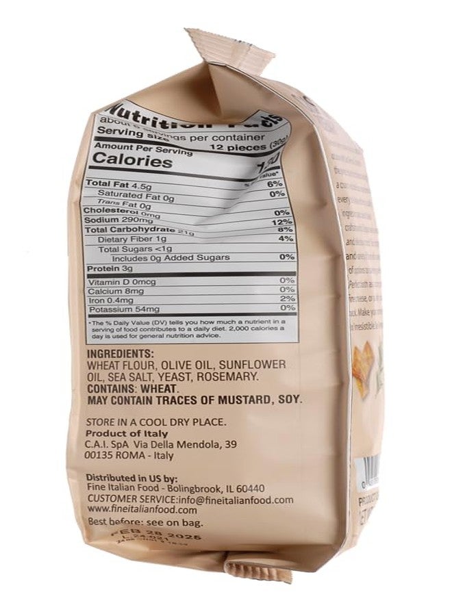 MANTOVA Compagnia Sanremo Crispina with Rosemary, 6.17 oz, Pack of 2, Product of Italy, Crunchy Gourmet Snack, Perfect with Cheese, Versatile & Delicious - Image 3