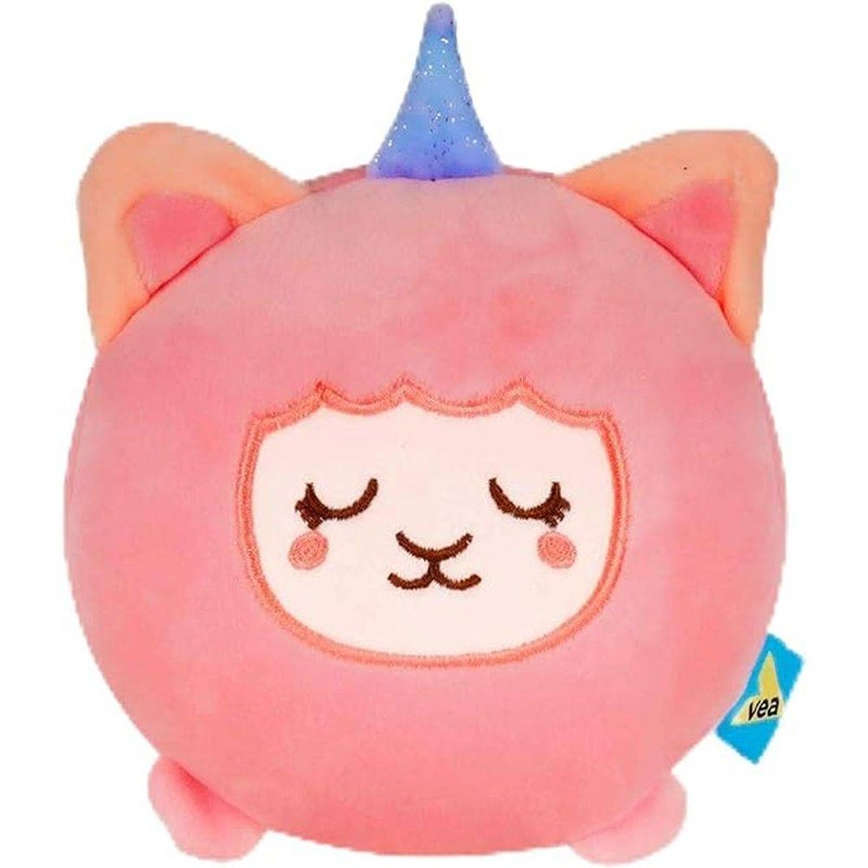 VEA Kids Cat Pillow with Eye Mask (Pink) - Image 1