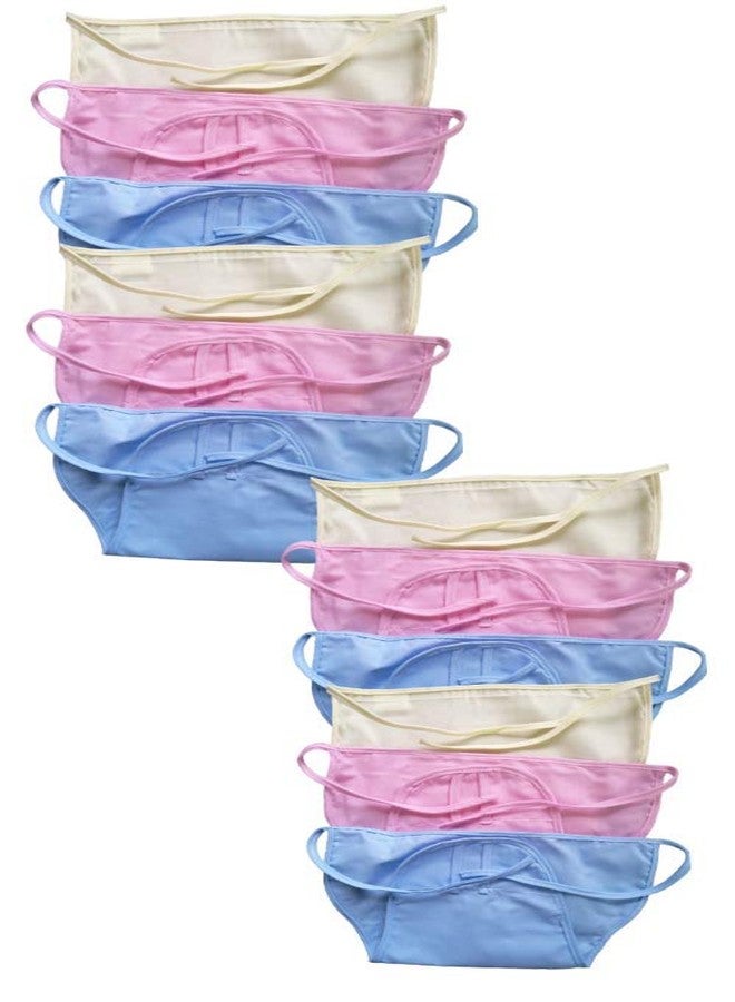 GREENBUB Double Layer Organic Cotton Nappies | Reusable Cloth Diapers for Babies | Medium Size (3-6 Months) | Multicolour | Pack of 6 | Soft & Breathable - Image 4