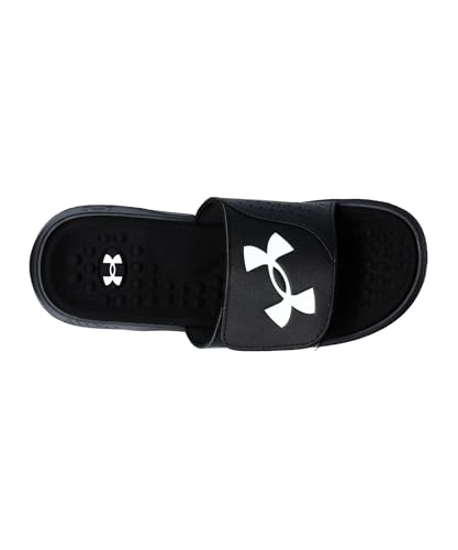 Under Armour Men's Ignite Pro Slide, (001) Black/Black/White, 13, US - Image 4