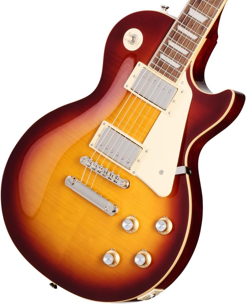 Epiphone Inspired by Gibson Les Paul Standard 60s Figured Iced Tea Burst Electric Guitar - Image 1