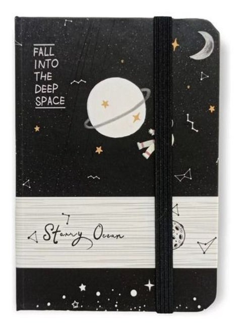 Space Hardcover Notebook with Elastic Band