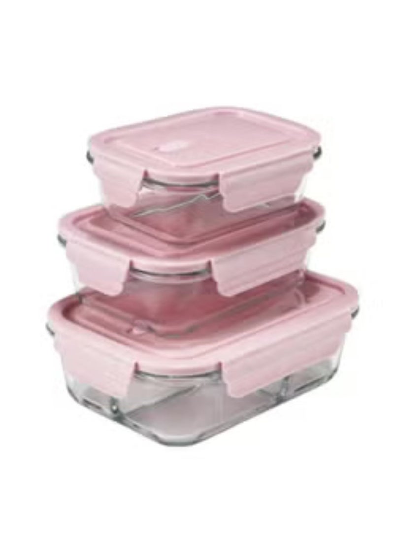 Premium Glass Food Storage Container Set – 3 Pieces  - Image 3