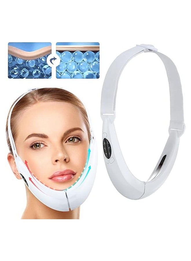 عام "مدلك الوجه الكهربائي V-Face يستخدم تقنية EMS لتدليك الوجه ويحسن مظهر الذقن المزدوج وضغط الوجه، مع إمكانية تعديل الضغط وتنحيف الوجه." - Image 1