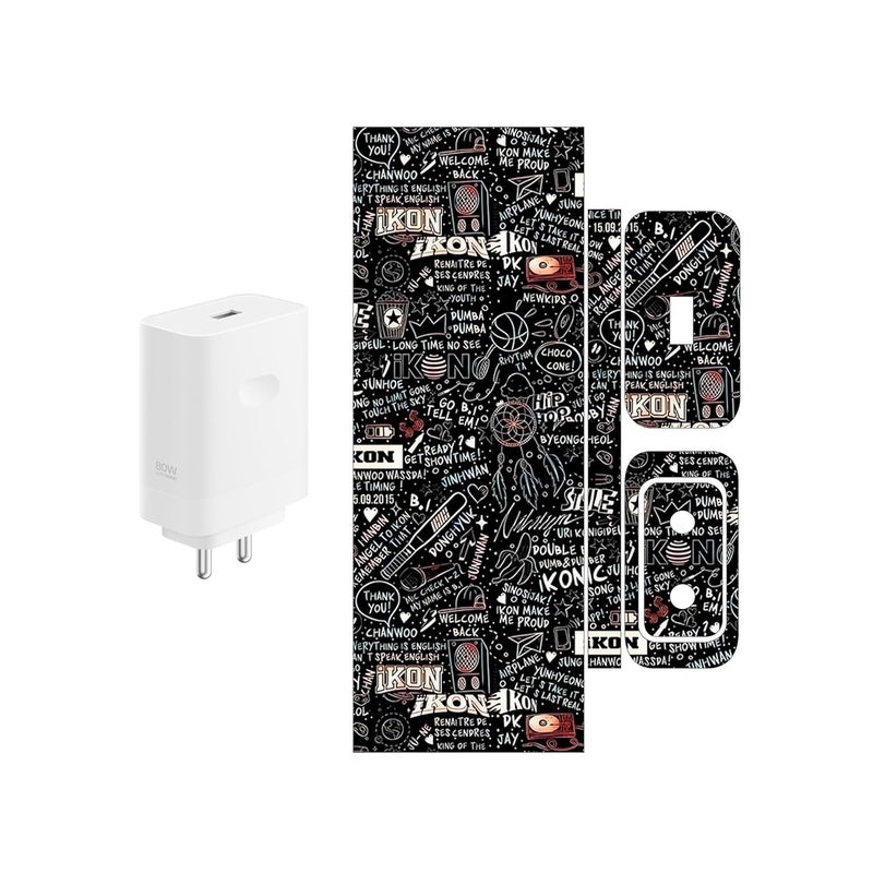Compatible for Oppo & ONEPLUS SUPERVOOC (80W) - Charger/Adapter Skin Wrap (Design-10) (260)