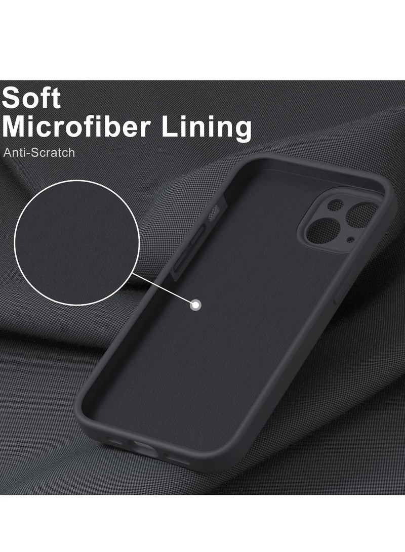 iPhone 14 Case with Screen Protector,Enhance Camera Protection,Soft Flexible Silicone Gel Rubber Bumper Cover,Slim Fit Shockproof Protective Phone Case for iPhone 14 6.1" Dark Grey - Image 4