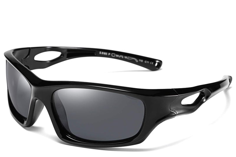 FEISEDY Kids Polarized Sport Sunglasses Rubber Frame Boys Girls 3 to 12 Age Children Gift B2453 - Image 1