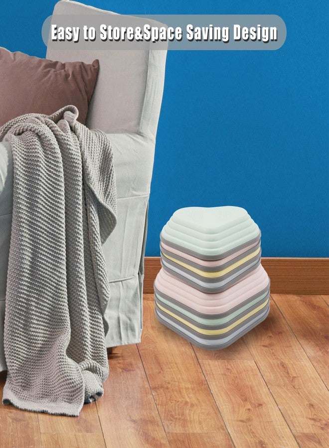 Maycoly 8PCS Stepping Stones For Kids Sensory, Durable Non-Slip Balance Stones For Toddlers,Stackable Indoor & Outdoor Obstacle Course Toys, Develops Balance & Gross Motor Skills (Macaron color) - Image 4