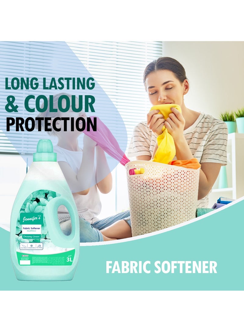 Jennifer's Fabric Softener Blue Dreamy Green 3L  - Image 5