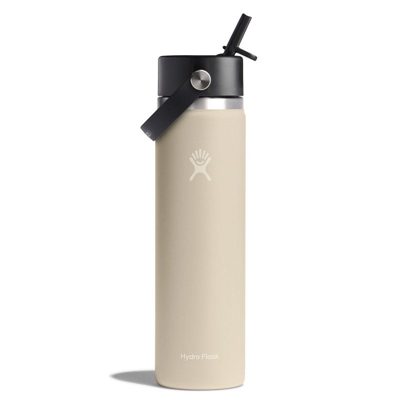 Hydro Flask Wide Flex Straw Cap Oat 24 Oz - Image 1