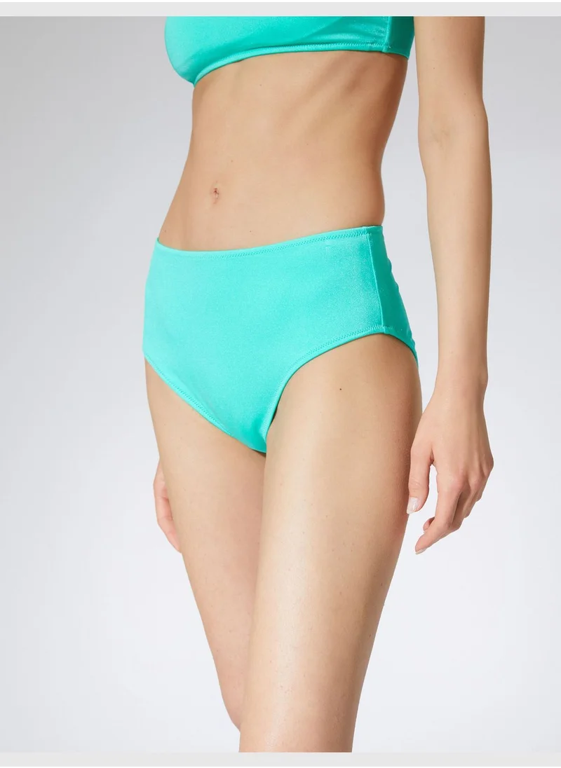 KOTON High Waist Basic Bikini Bottom