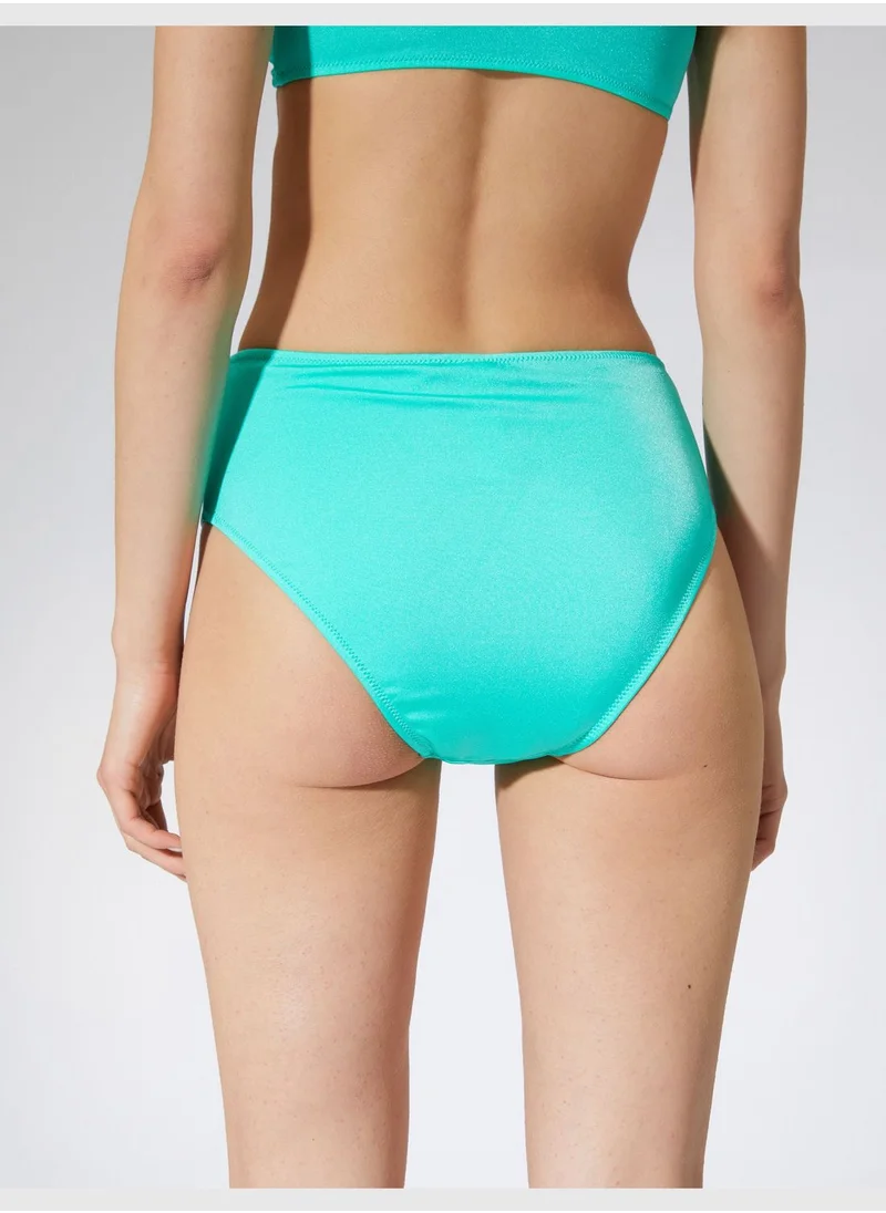 KOTON High Waist Basic Bikini Bottom