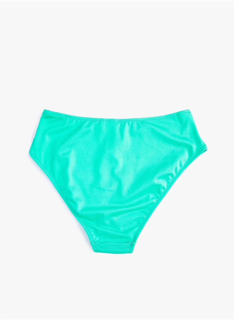 KOTON High Waist Basic Bikini Bottom