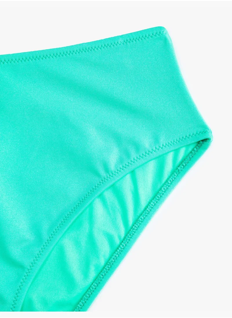 KOTON High Waist Basic Bikini Bottom