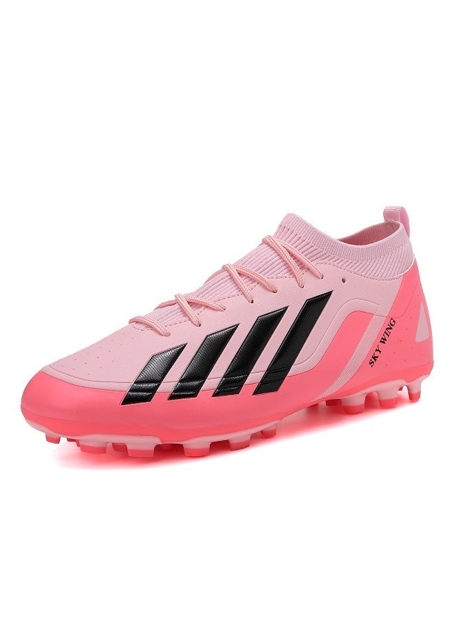 SKY WING Unisex Soccer Cleats Lightweight Lacing System FG Sole Multi-Color face Men And Women Football Shoes with Ankle Support for Beginners to Advanced Players - Image 1