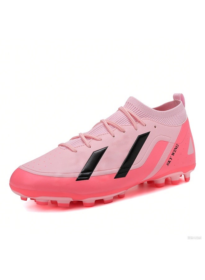 SKY WING Unisex Soccer Cleats Lightweight Lacing System FG Sole Multi-Color face Men And Women Football Shoes with Ankle Support for Beginners to Advanced Players - Image 2