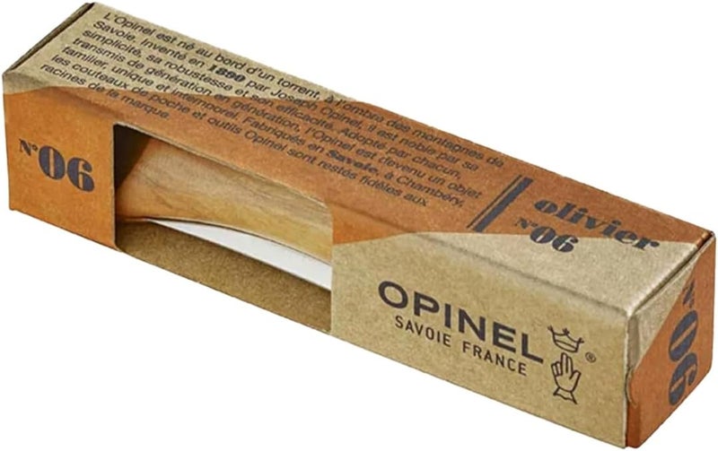 Opinel No.06-No.09 Premium Woods, Stainless Steel Folding Pocket Knife, Made in France (No.06/Olive) - Image 2