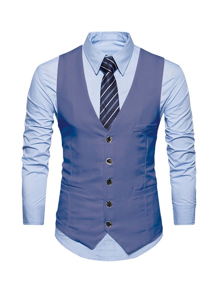 KUYING New Fashionable Personalized Printed Men's Suit Vest  - Image 1