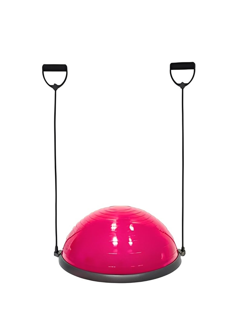 أتش برو كرة بوسو للتوازن من إتش برو باللون الوردي | أداة تدريب نصف كروية لتقوية العضلات الأساسية، وتحسين الثبات، وتمارين اليوغا واللياقة البدنية - Image 1